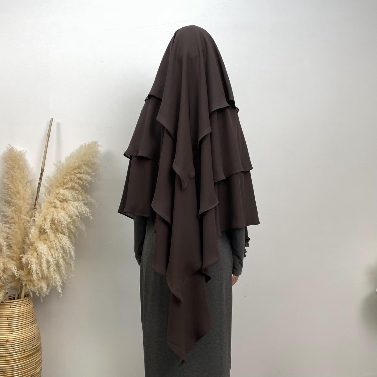 3 Layer Chiffon Khimar - Amaanah Modesty