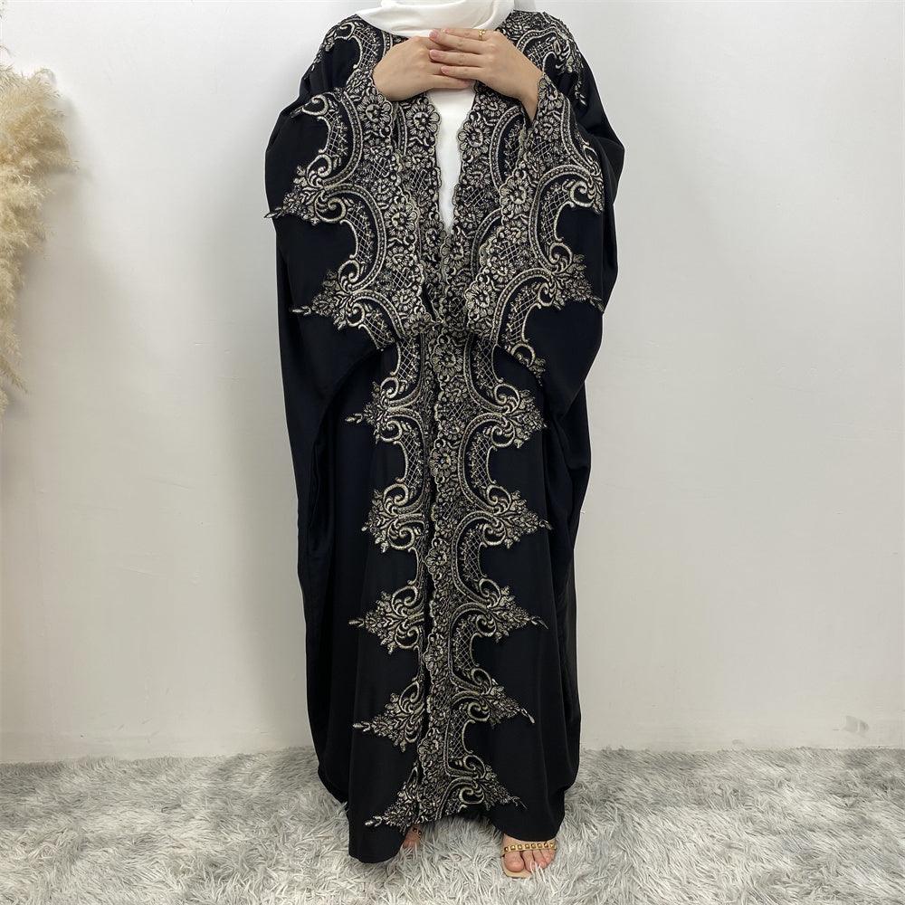 Amina Textured Open Jilbab - Amaanah Modesty