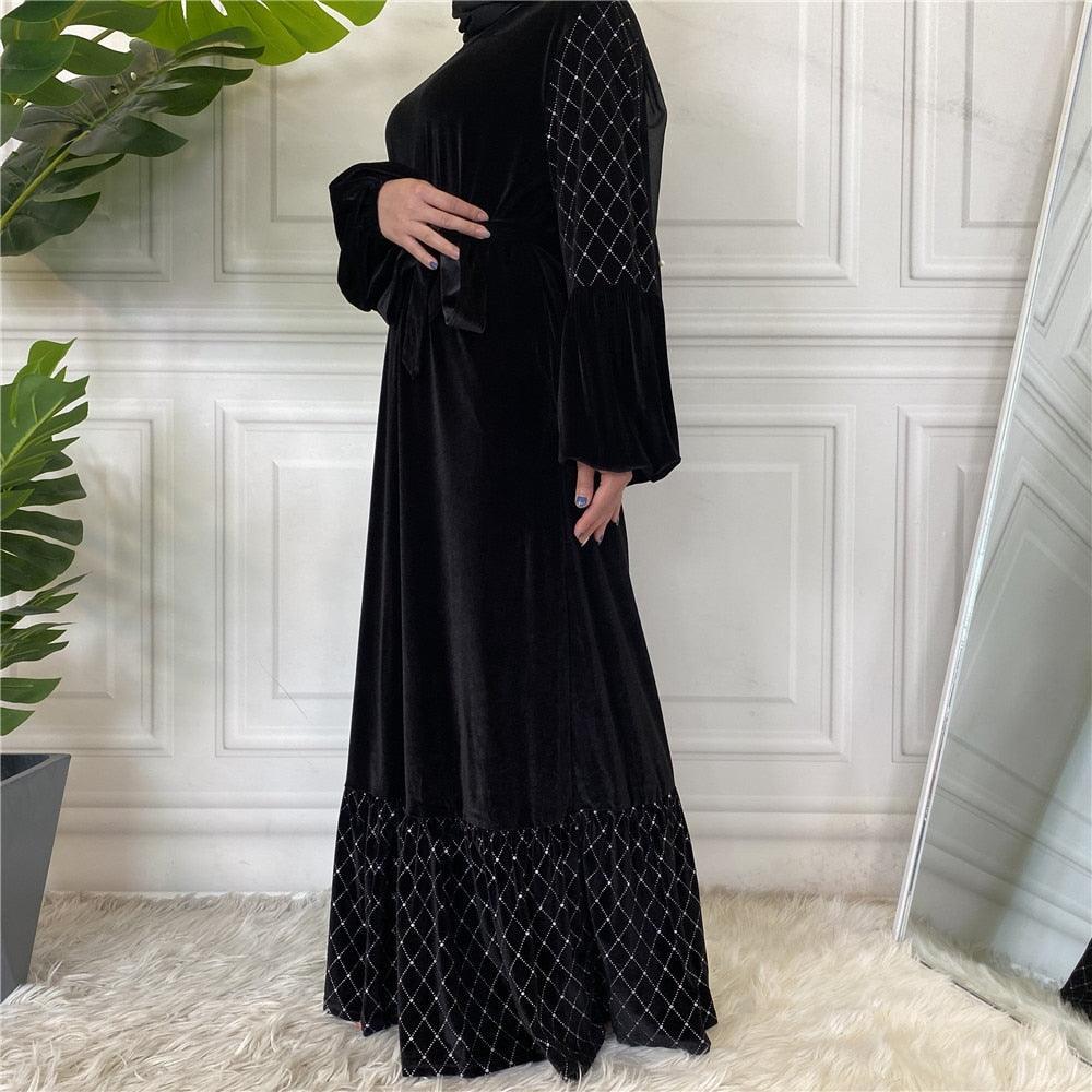 Asia Velvet Abaya - Amaanah Modesty