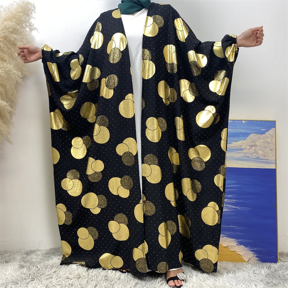 
                  
                    Chaima Golden Floral Open Jilbab - Amaanah Modesty
                  
                