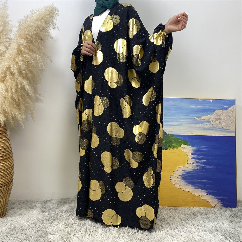 
                  
                    Chaima Golden Floral Open Jilbab - Amaanah Modesty
                  
                
