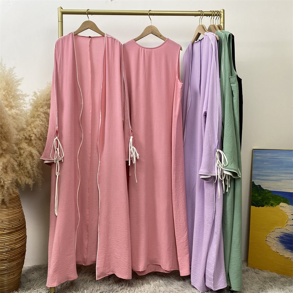 
                  
                    Dunya Two Piece Lace Abaya Set - Amaanah Modesty
                  
                