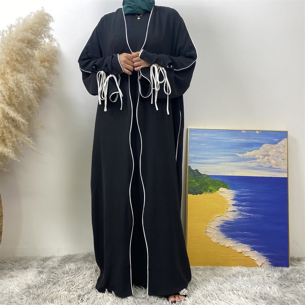 Dunya Two Piece Lace Abaya Set - Amaanah Modesty