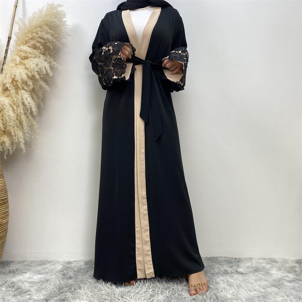 Embroidered Nida Kimono - Amaanah Modesty