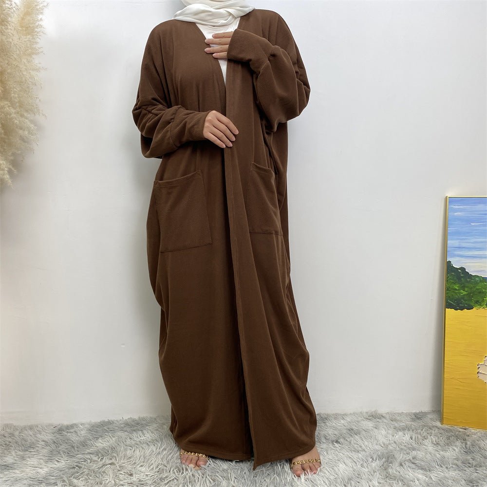 Fakhira Pocket Open Abaya - Amaanah Modesty