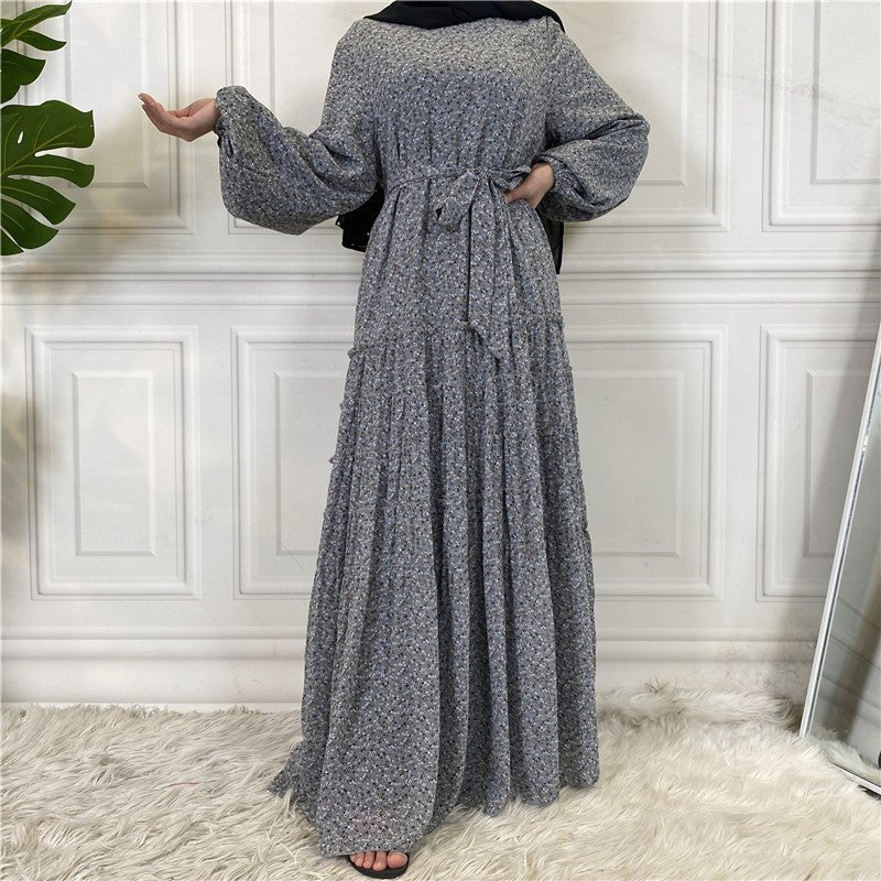 Floral Chiffon Abaya - Amaanah Modesty