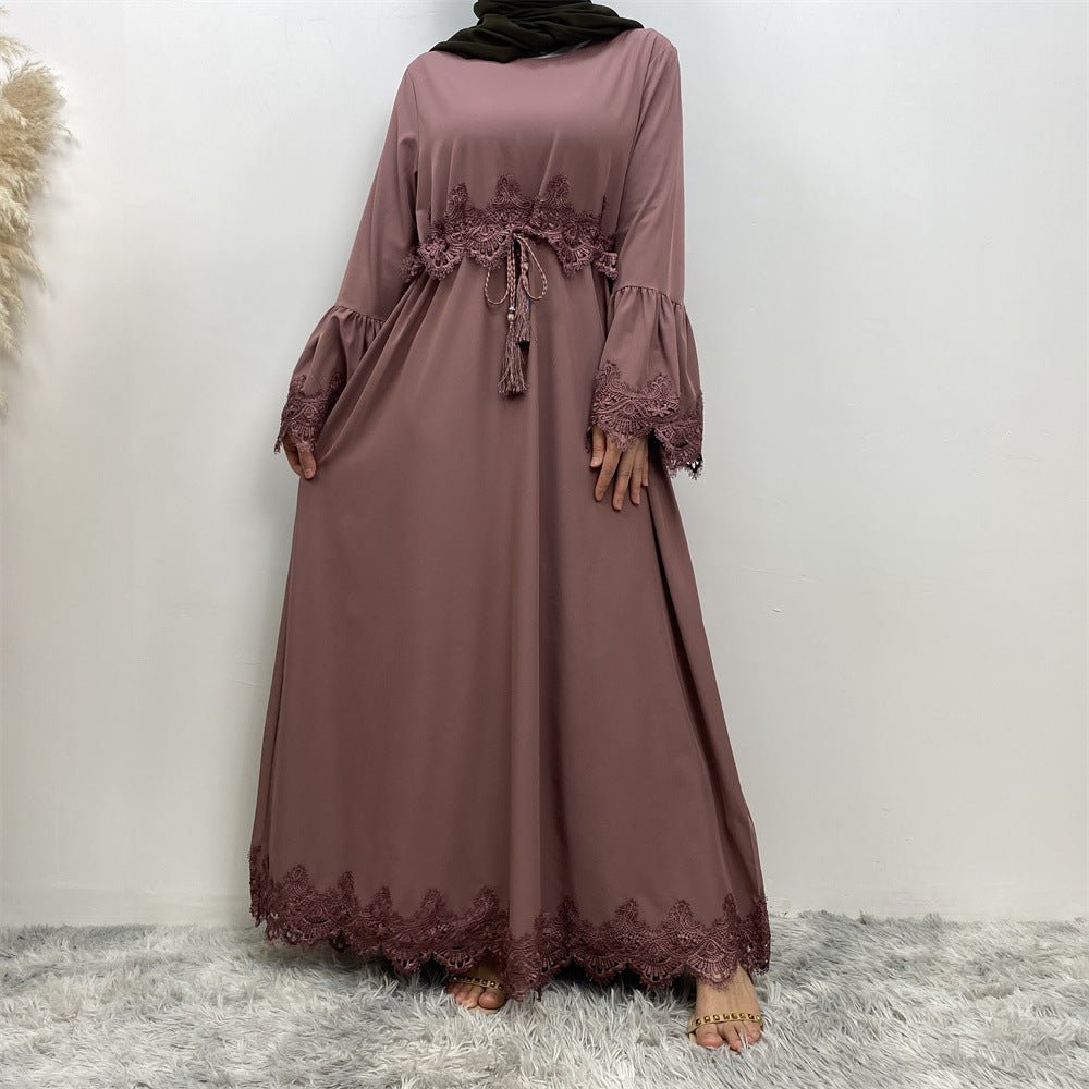 Hawa Lace Abaya - Amaanah Modesty