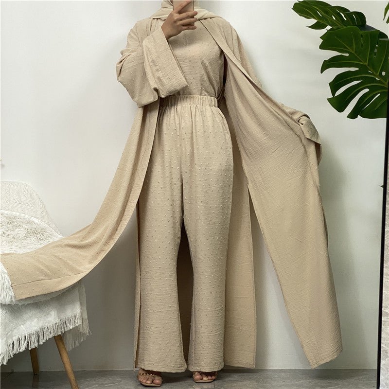
                  
                    Juwairia 3 Piece Premium Kimono Set - Amaanah Modesty
                  
                
