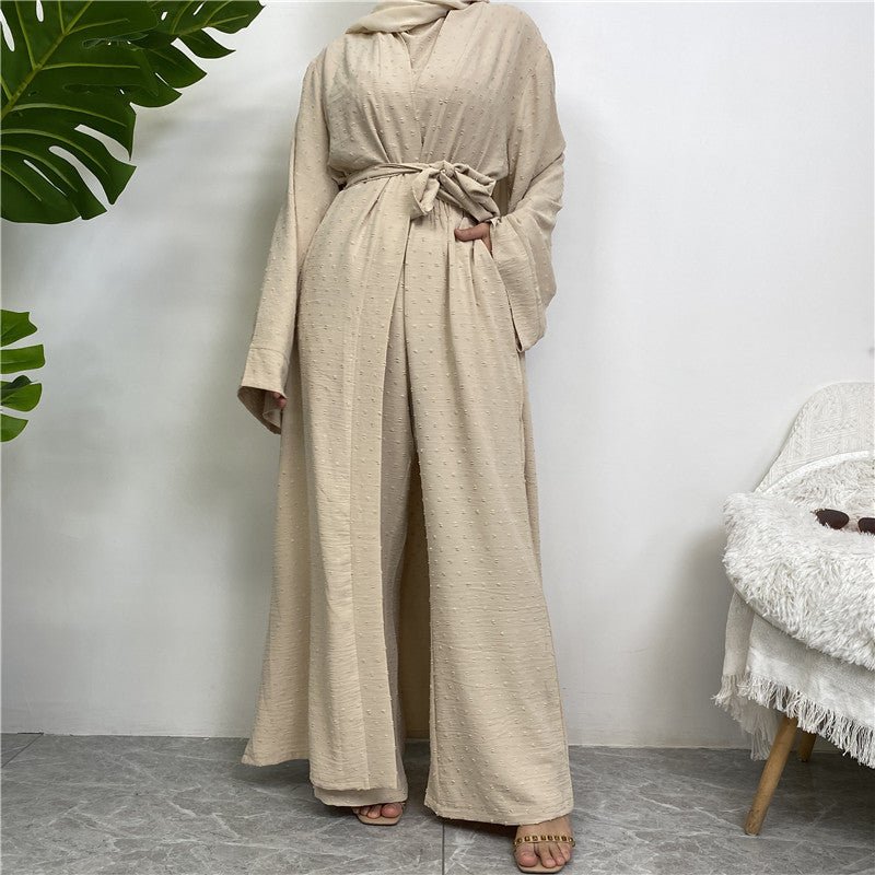 
                  
                    Juwairia 3 Piece Premium Kimono Set - Amaanah Modesty
                  
                