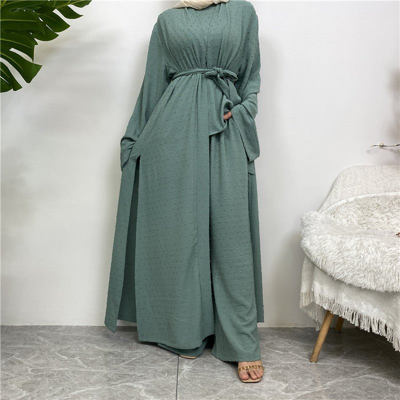 Juwairia 3 Piece Premium Kimono Set - Amaanah Modesty