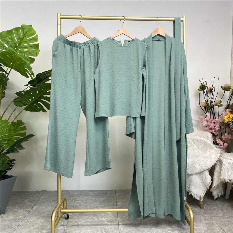 
                  
                    Juwairia 3 Piece Premium Kimono Set - Amaanah Modesty
                  
                
