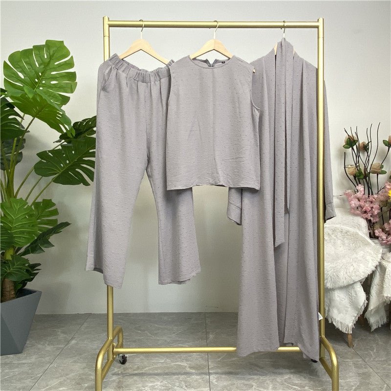 
                  
                    Juwairia 3 Piece Premium Kimono Set - Amaanah Modesty
                  
                