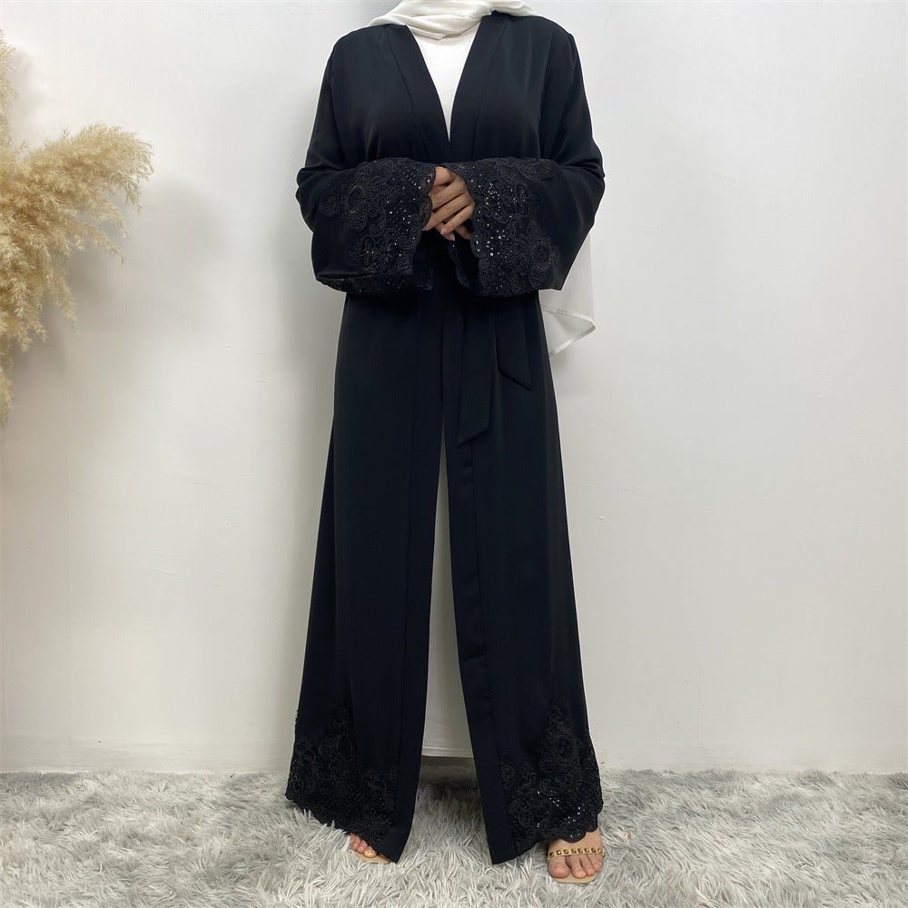 
                  
                    Juwairia Lace Kimono - Amaanah Modesty
                  
                