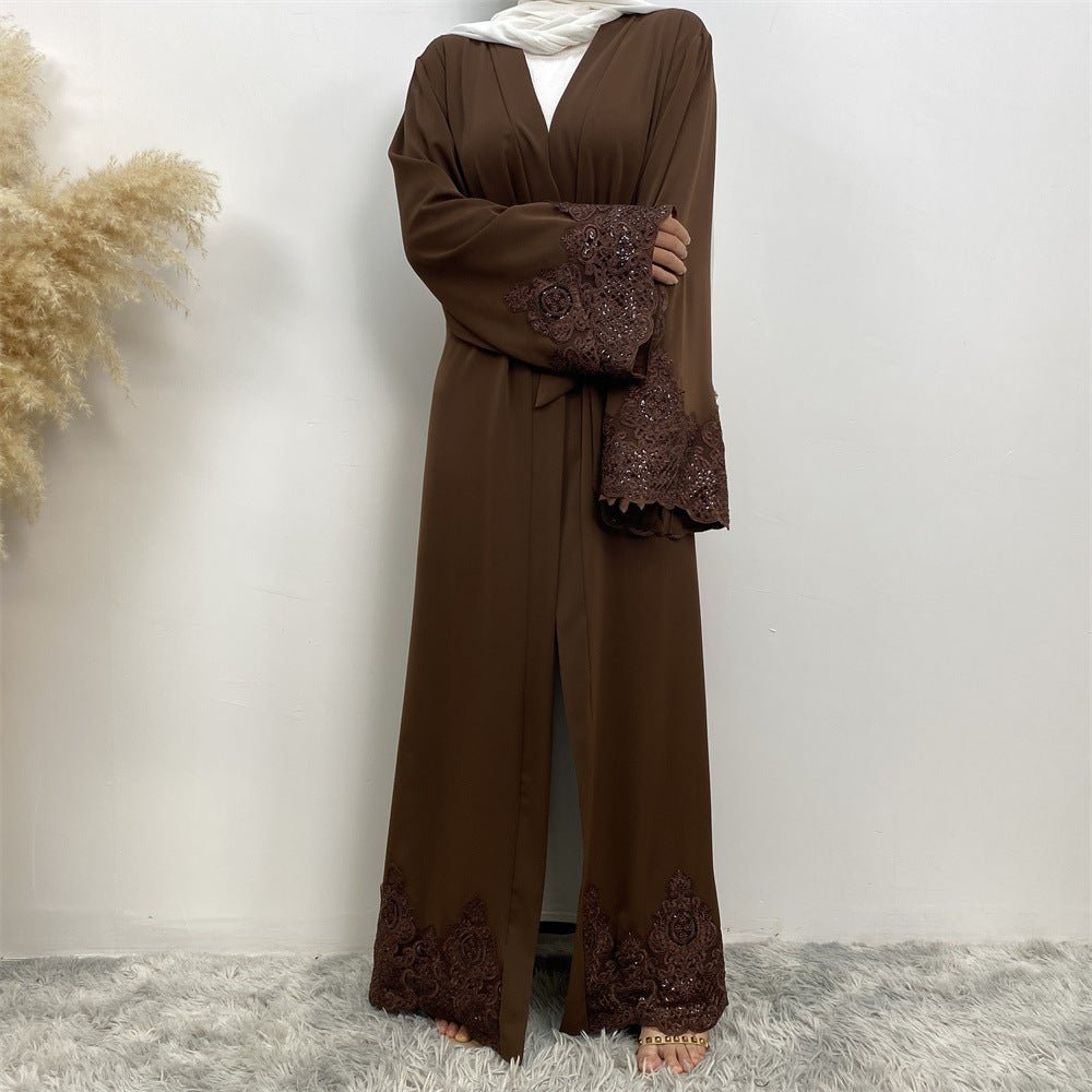 
                  
                    Juwairia Lace Kimono - Amaanah Modesty
                  
                