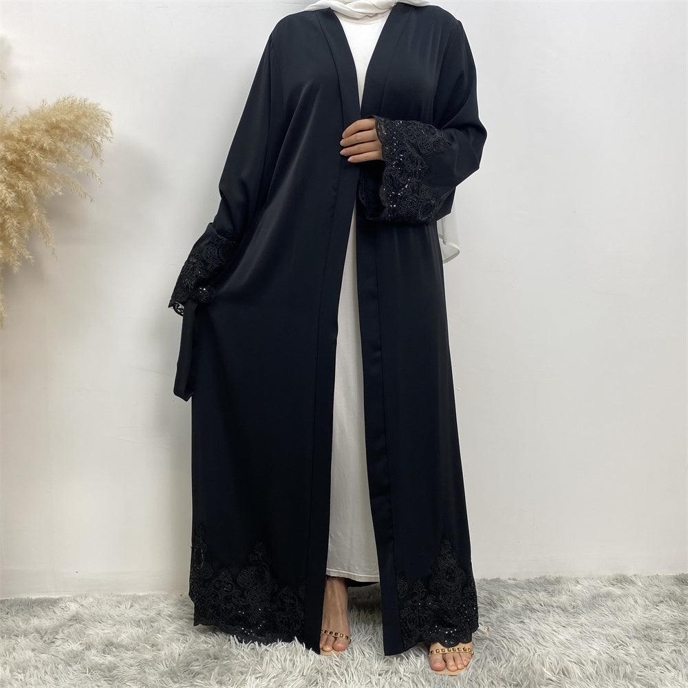 
                  
                    Juwairia Lace Kimono - Amaanah Modesty
                  
                