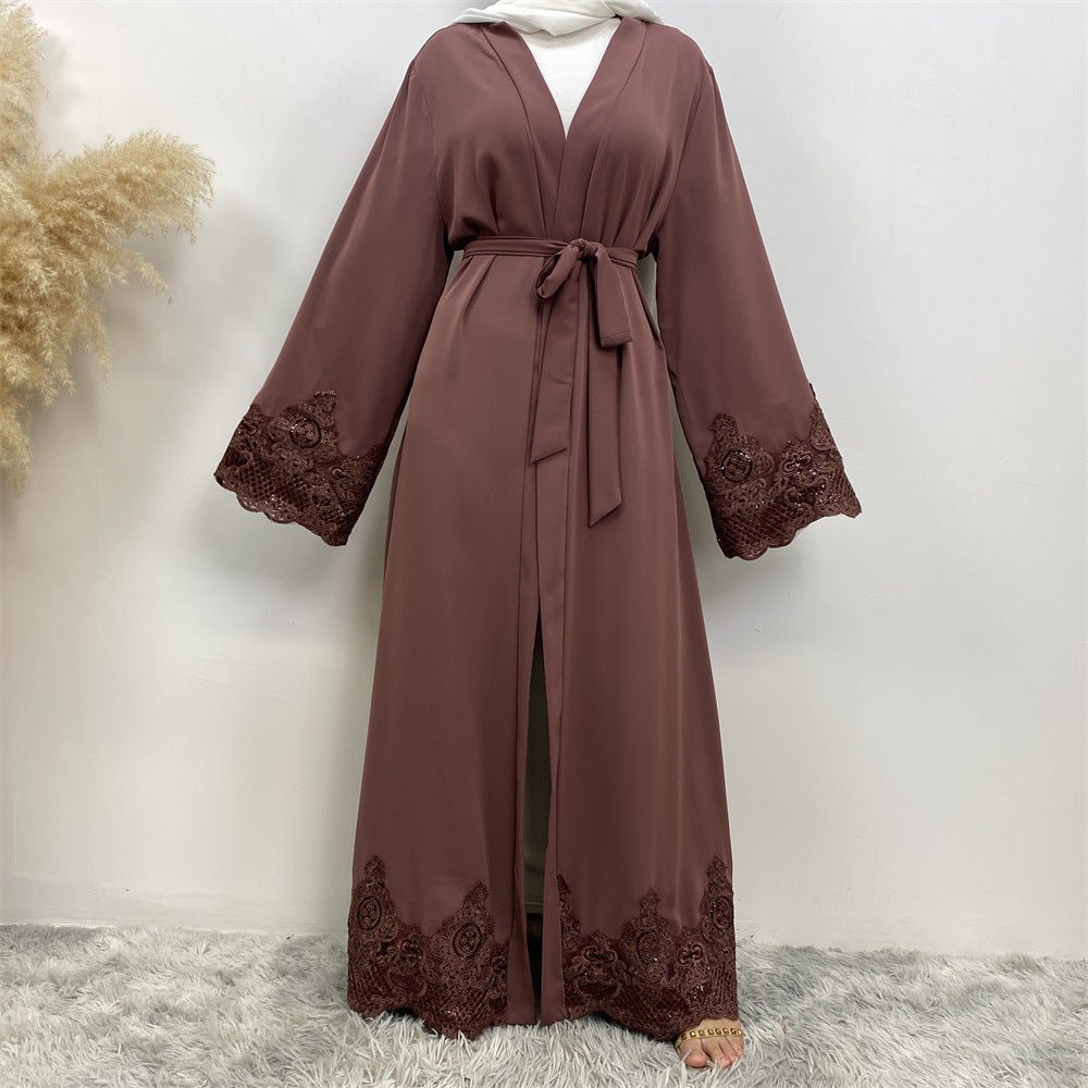 
                  
                    Juwairia Lace Kimono - Amaanah Modesty
                  
                