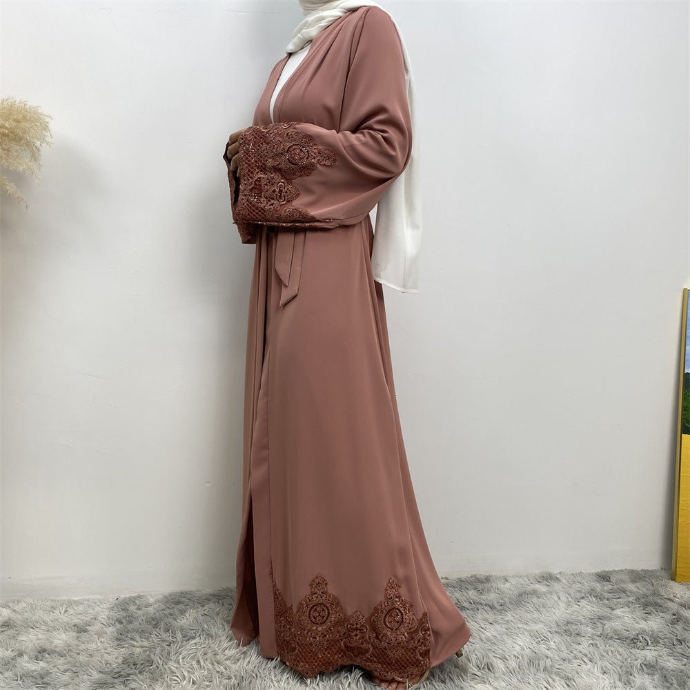 
                  
                    Juwairia Lace Kimono - Amaanah Modesty
                  
                