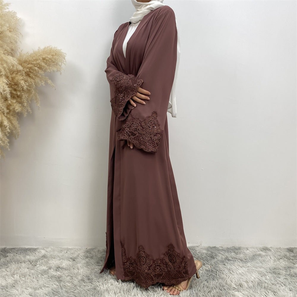 
                  
                    Juwairia Lace Kimono - Amaanah Modesty
                  
                