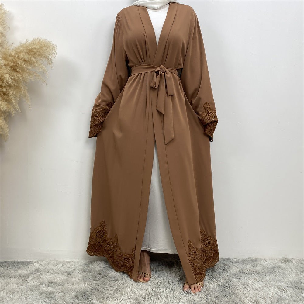 
                  
                    Juwairia Lace Kimono - Amaanah Modesty
                  
                