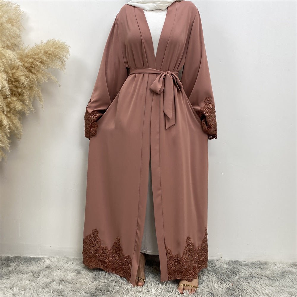 
                  
                    Juwairia Lace Kimono - Amaanah Modesty
                  
                