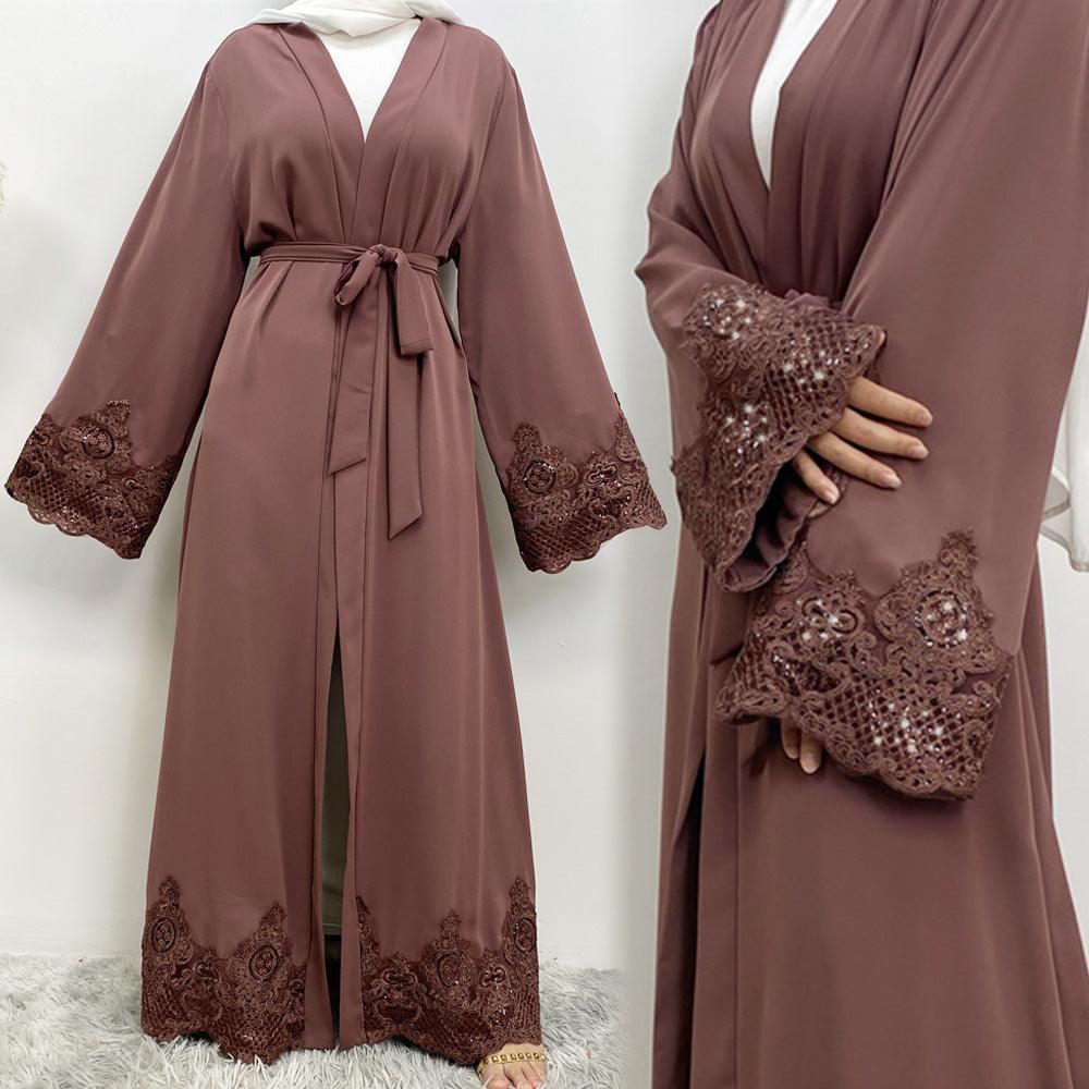 
                  
                    Juwairia Lace Kimono - Amaanah Modesty
                  
                