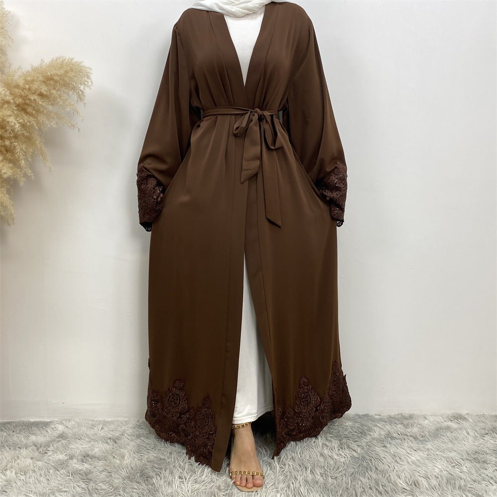 
                  
                    Juwairia Lace Kimono - Amaanah Modesty
                  
                
