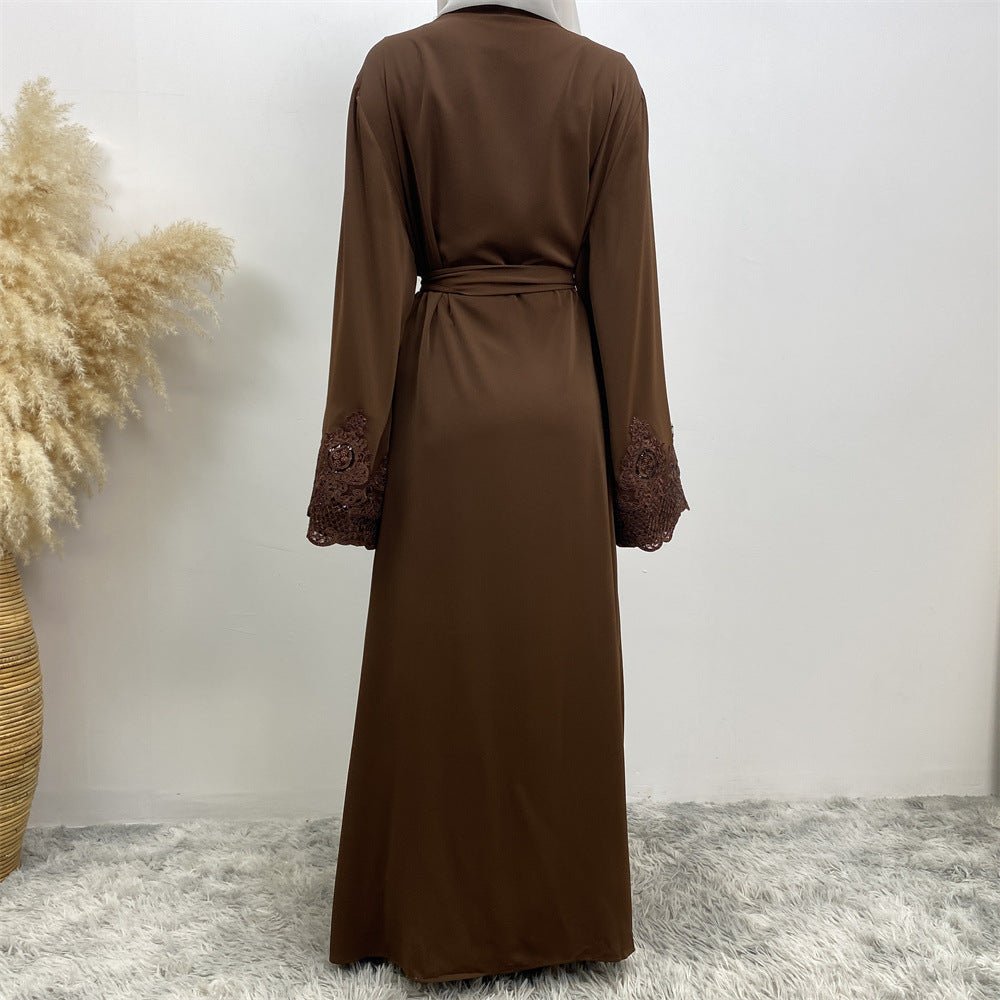 
                  
                    Juwairia Lace Kimono - Amaanah Modesty
                  
                