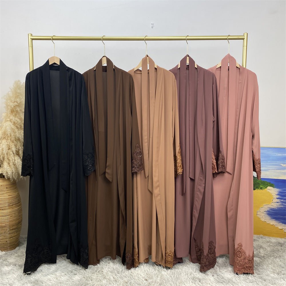 
                  
                    Juwairia Lace Kimono - Amaanah Modesty
                  
                