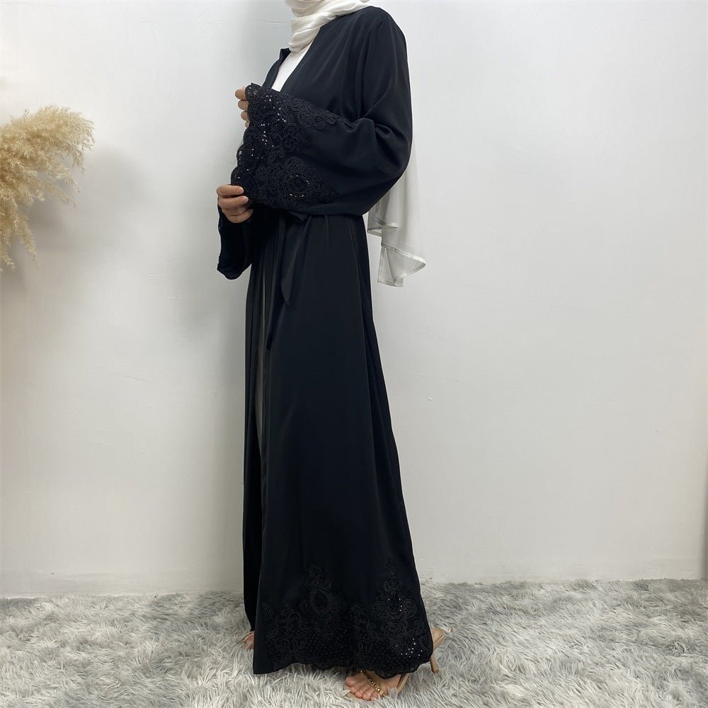 
                  
                    Juwairia Lace Kimono - Amaanah Modesty
                  
                