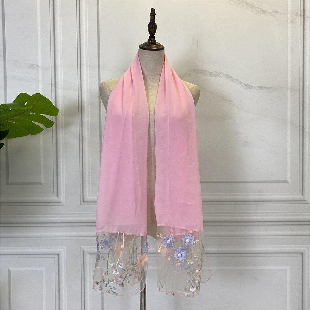 Lace Chiffon Hijab - Amaanah Modesty
