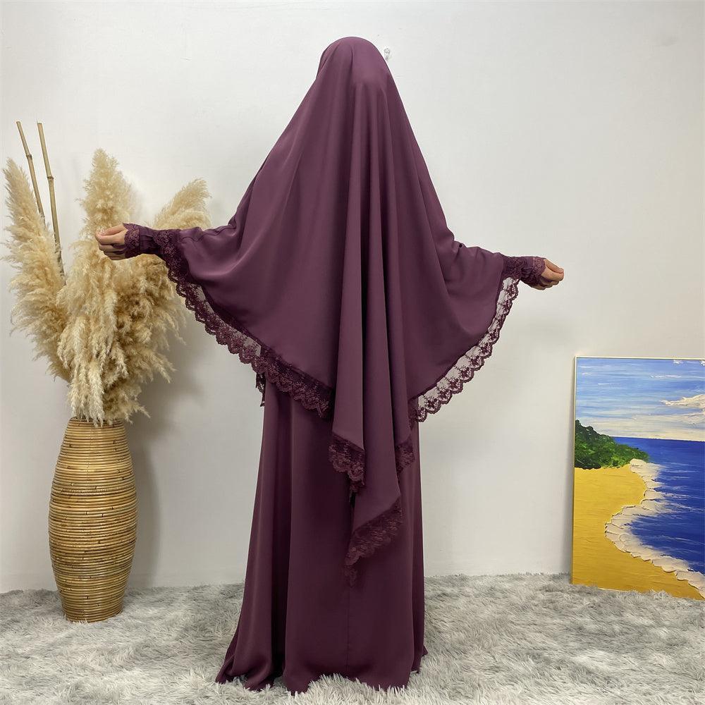 
                  
                    Lace Khimar & Abaya - Set - Amaanah Modesty
                  
                