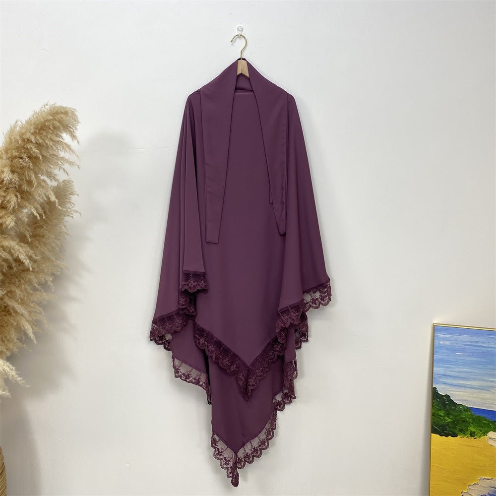 
                  
                    Lace Khimar & Abaya - Set - Amaanah Modesty
                  
                