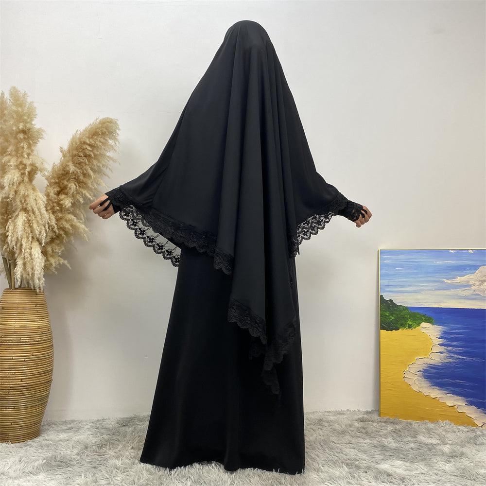 
                  
                    Lace Khimar & Abaya - Set - Amaanah Modesty
                  
                