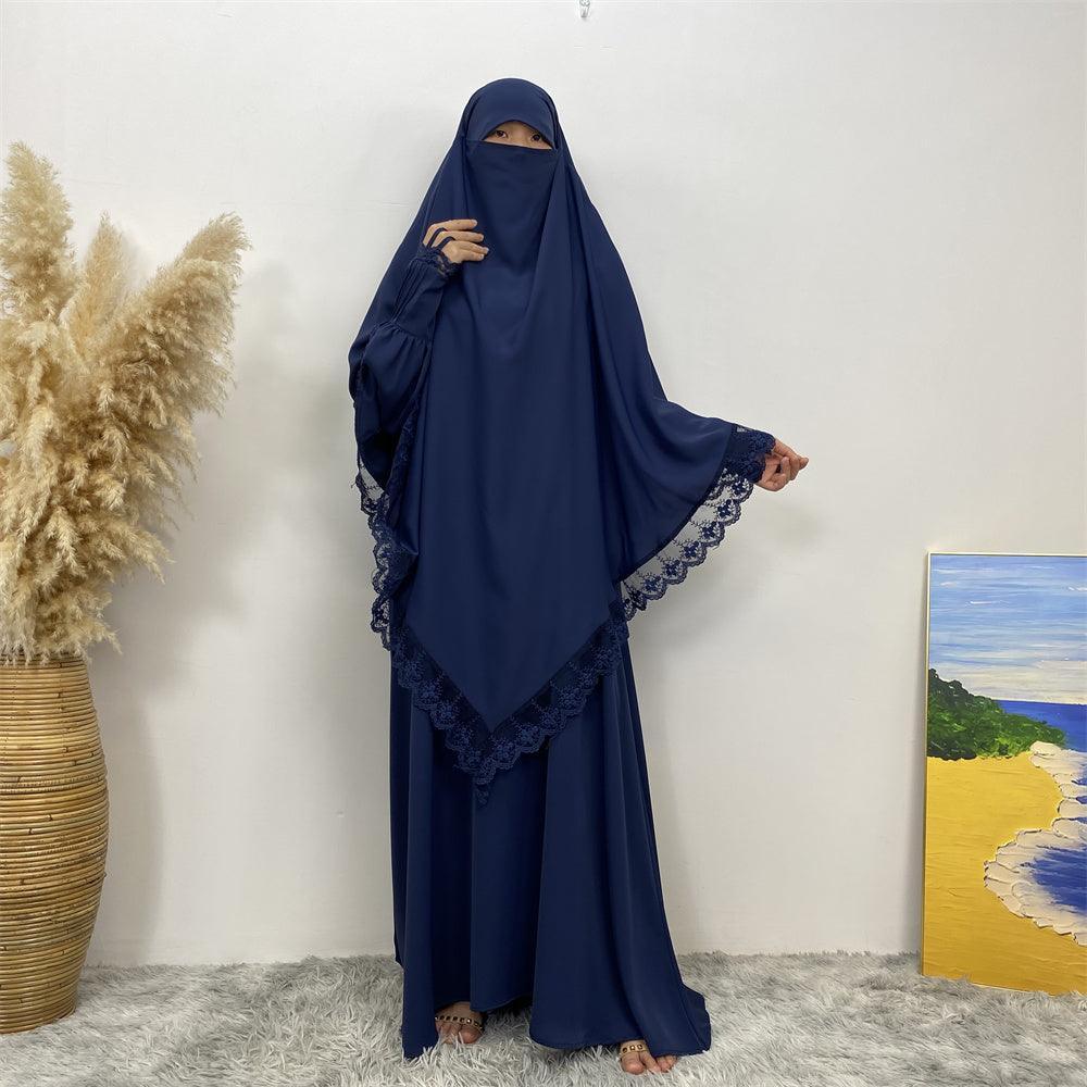 
                  
                    Lace Khimar & Abaya - Set - Amaanah Modesty
                  
                