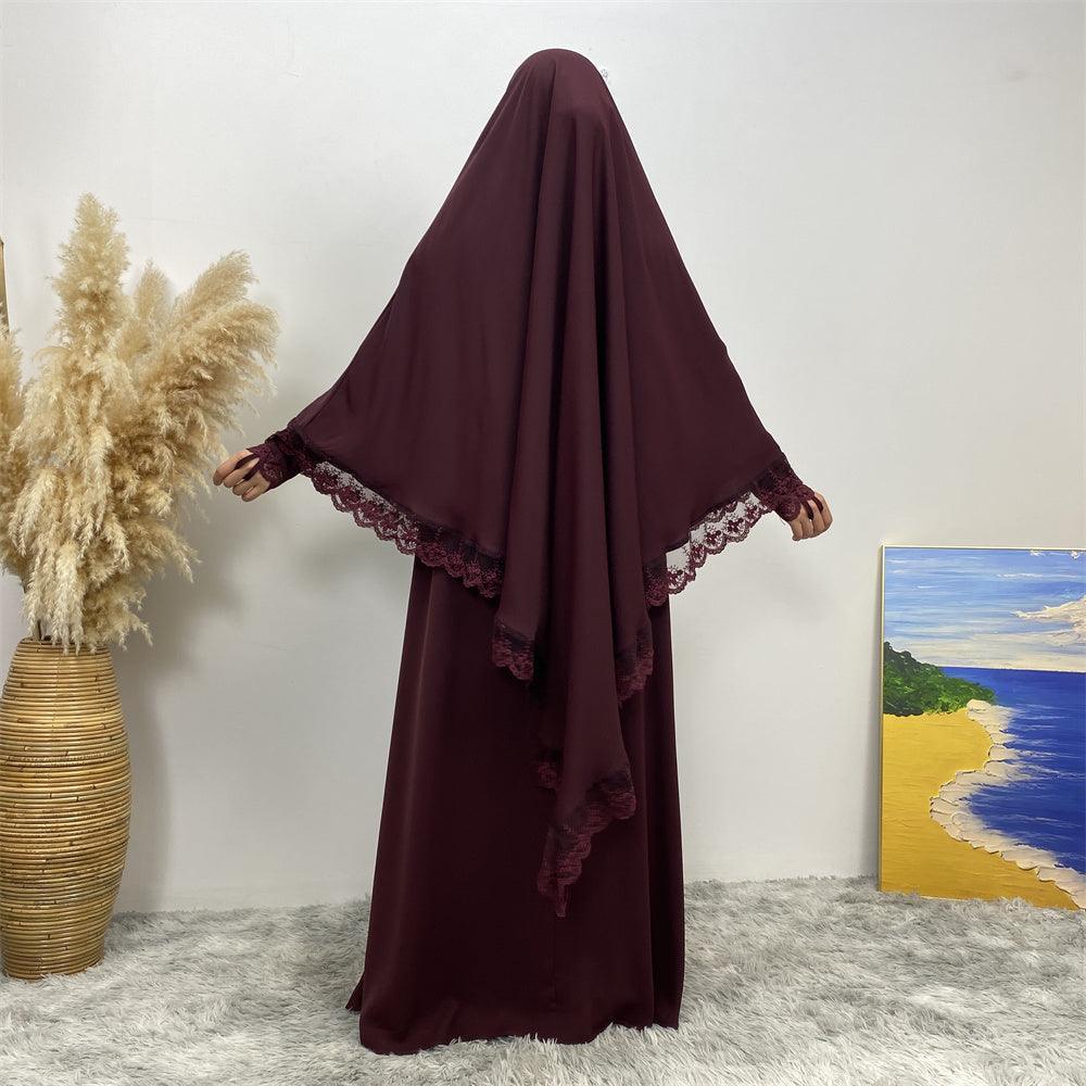 
                  
                    Lace Khimar & Abaya - Set - Amaanah Modesty
                  
                