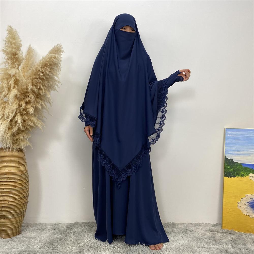 
                  
                    Lace Khimar & Abaya - Set - Amaanah Modesty
                  
                