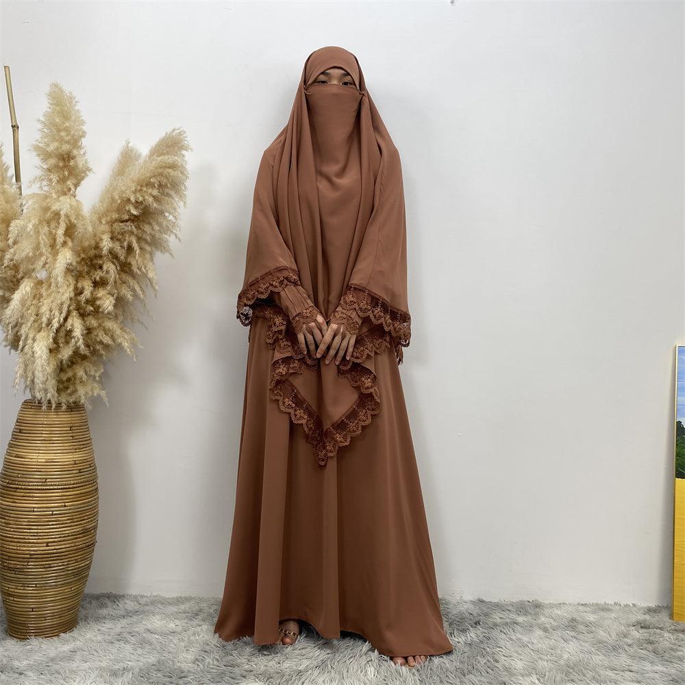 
                  
                    Lace Khimar & Abaya - Set - Amaanah Modesty
                  
                