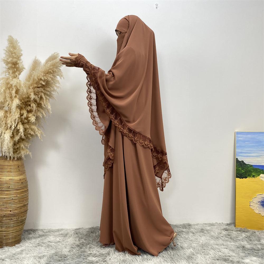 
                  
                    Lace Khimar & Abaya - Set - Amaanah Modesty
                  
                
