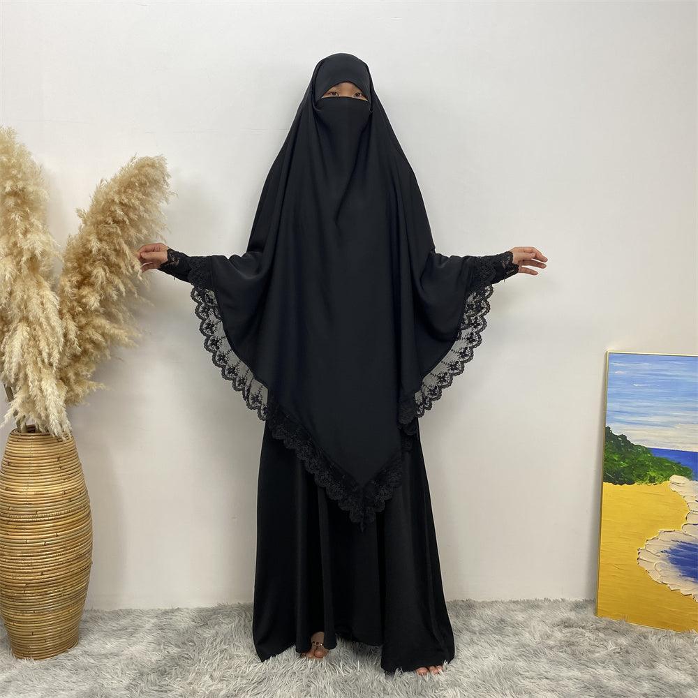 
                  
                    Lace Khimar & Abaya - Set - Amaanah Modesty
                  
                