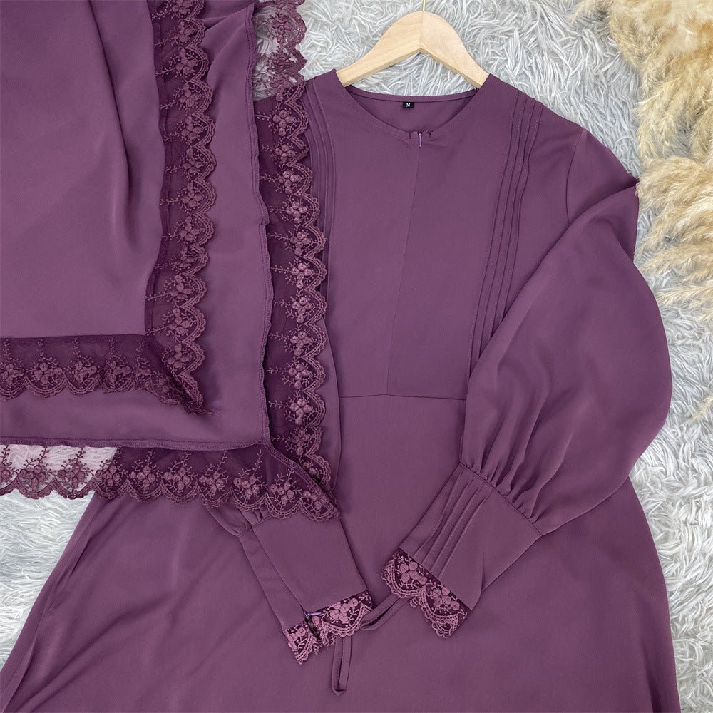 
                  
                    Lace Khimar & Abaya - Set - Amaanah Modesty
                  
                