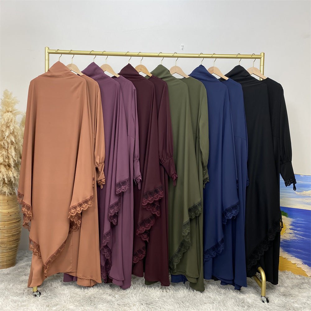 
                  
                    Lace Khimar & Abaya - Set - Amaanah Modesty
                  
                