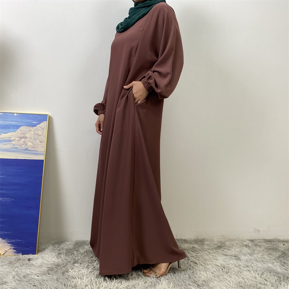 
                  
                    Lamya Simple Soft Abaya - Amaanah Modesty
                  
                