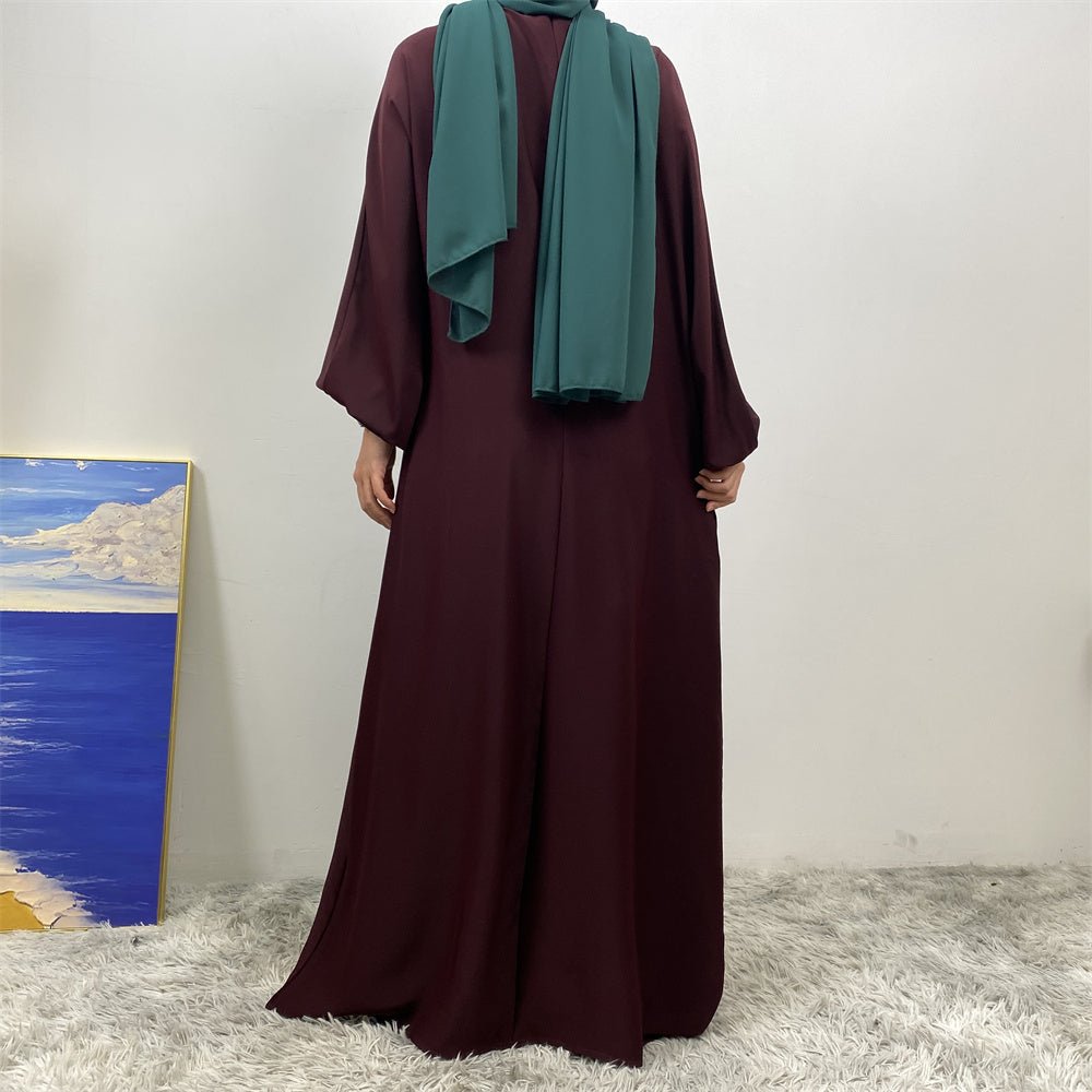 
                  
                    Lamya Simple Soft Abaya - Amaanah Modesty
                  
                