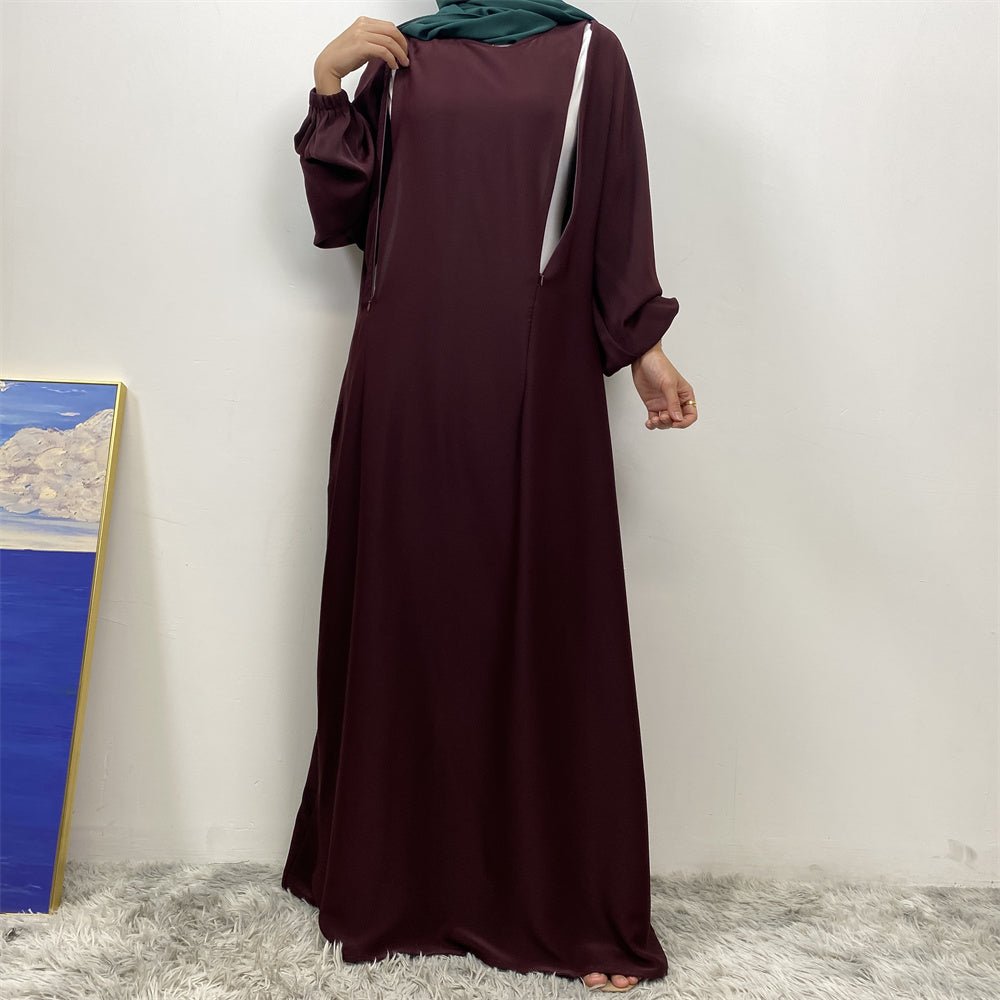 
                  
                    Lamya Simple Soft Abaya - Amaanah Modesty
                  
                