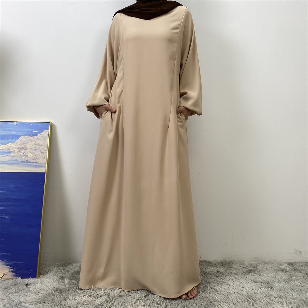 
                  
                    Lamya Simple Soft Abaya - Amaanah Modesty
                  
                