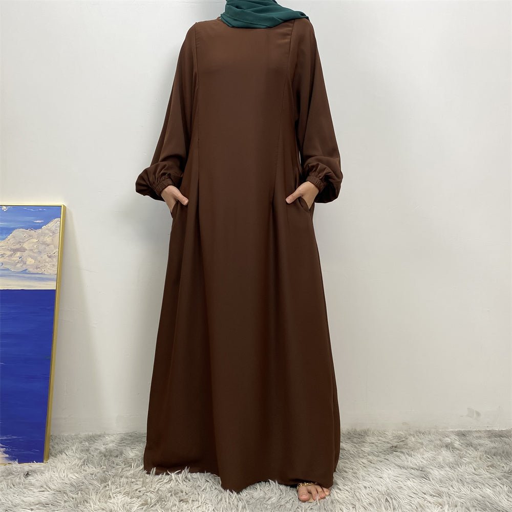 
                  
                    Lamya Simple Soft Abaya - Amaanah Modesty
                  
                