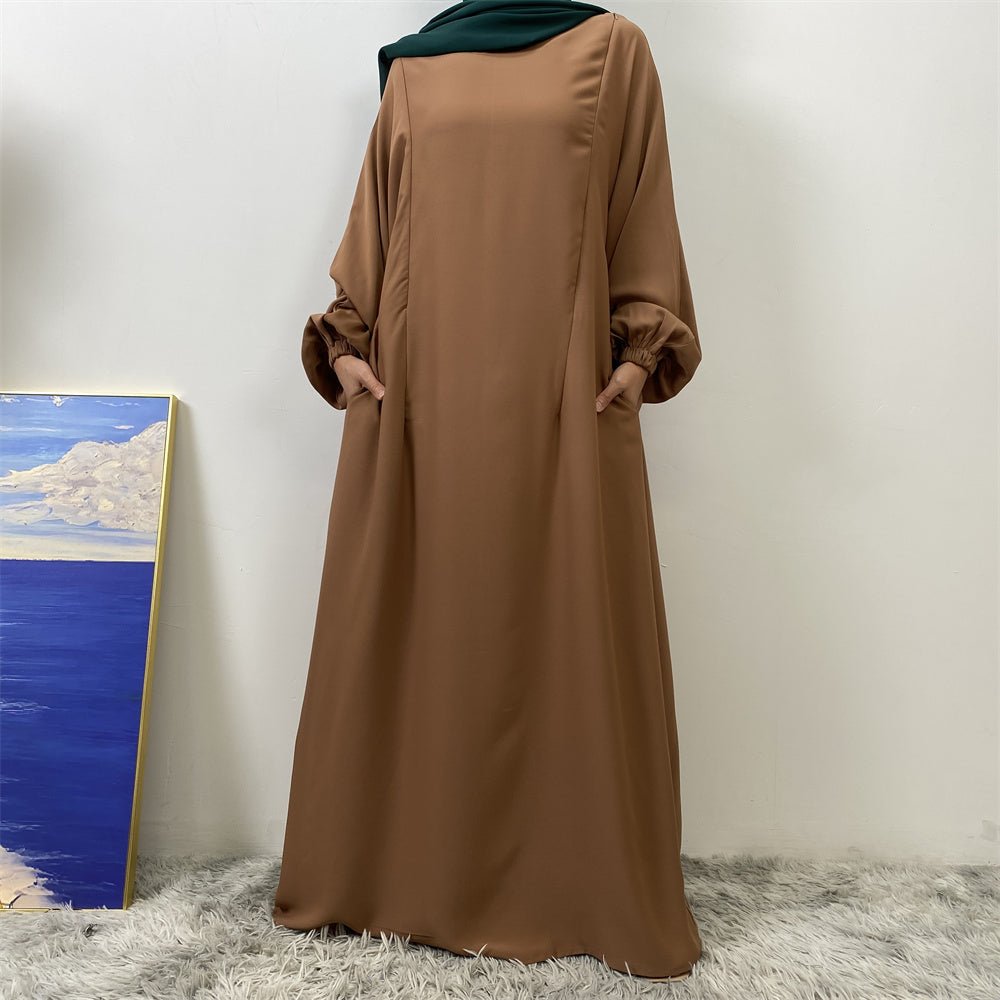 
                  
                    Lamya Simple Soft Abaya - Amaanah Modesty
                  
                