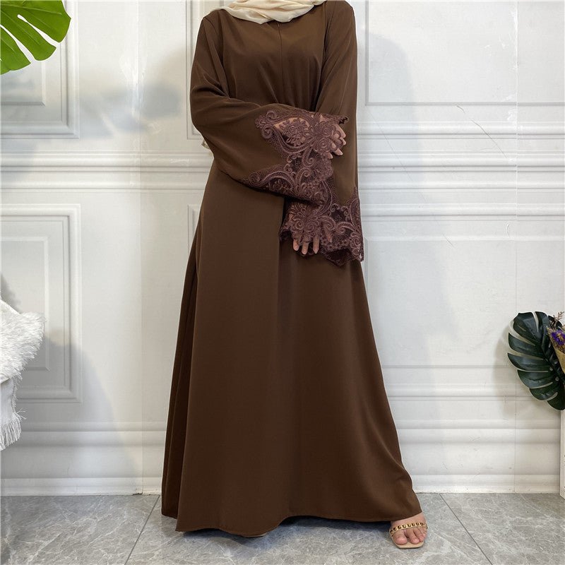 
                  
                    Nida Lace Kimono Abaya - Amaanah Modesty
                  
                