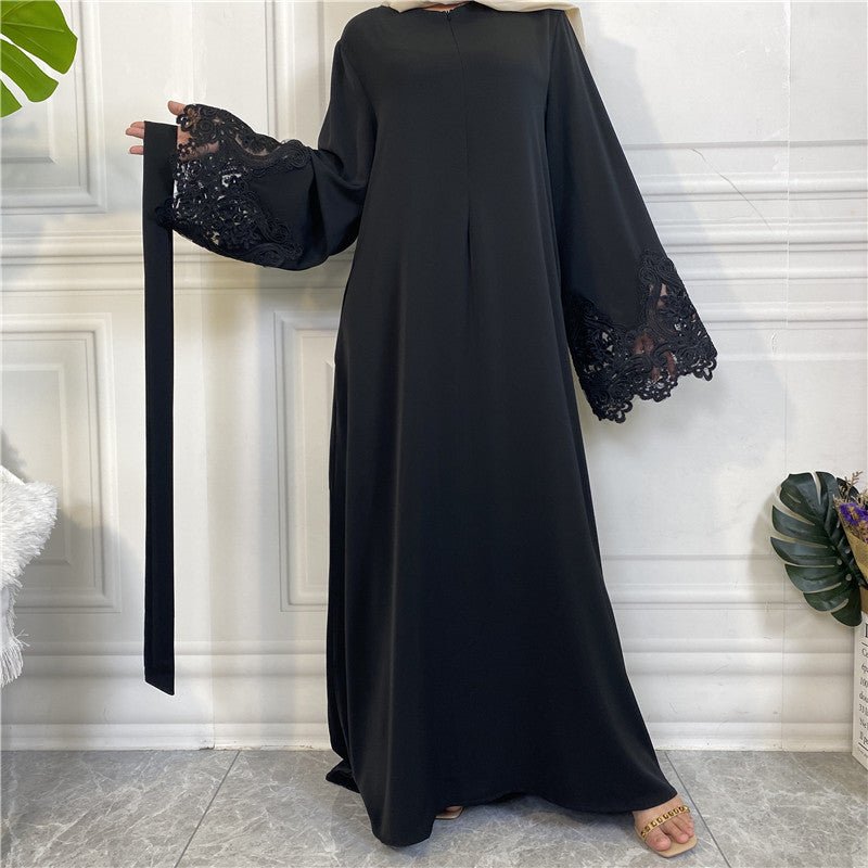 
                  
                    Nida Lace Kimono Abaya - Amaanah Modesty
                  
                