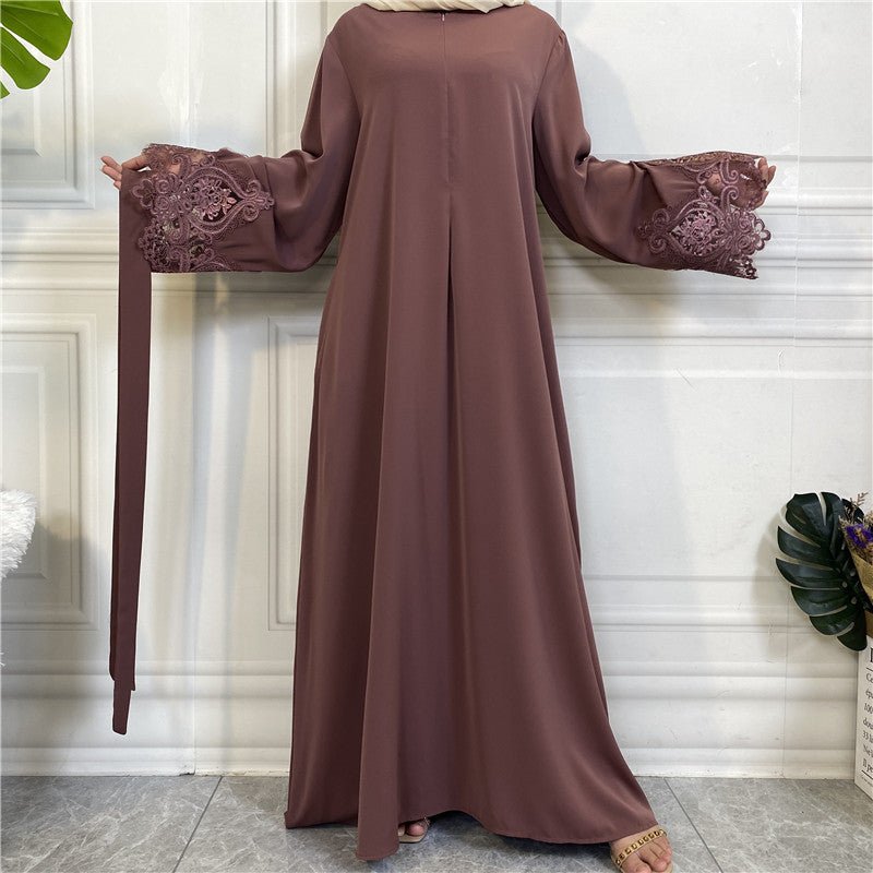 
                  
                    Nida Lace Kimono Abaya - Amaanah Modesty
                  
                